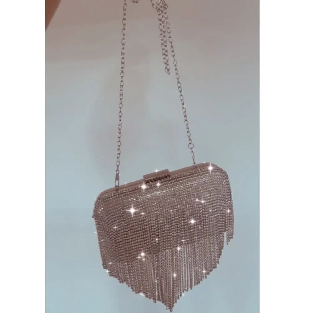 N/A asymmetrical rhinestone